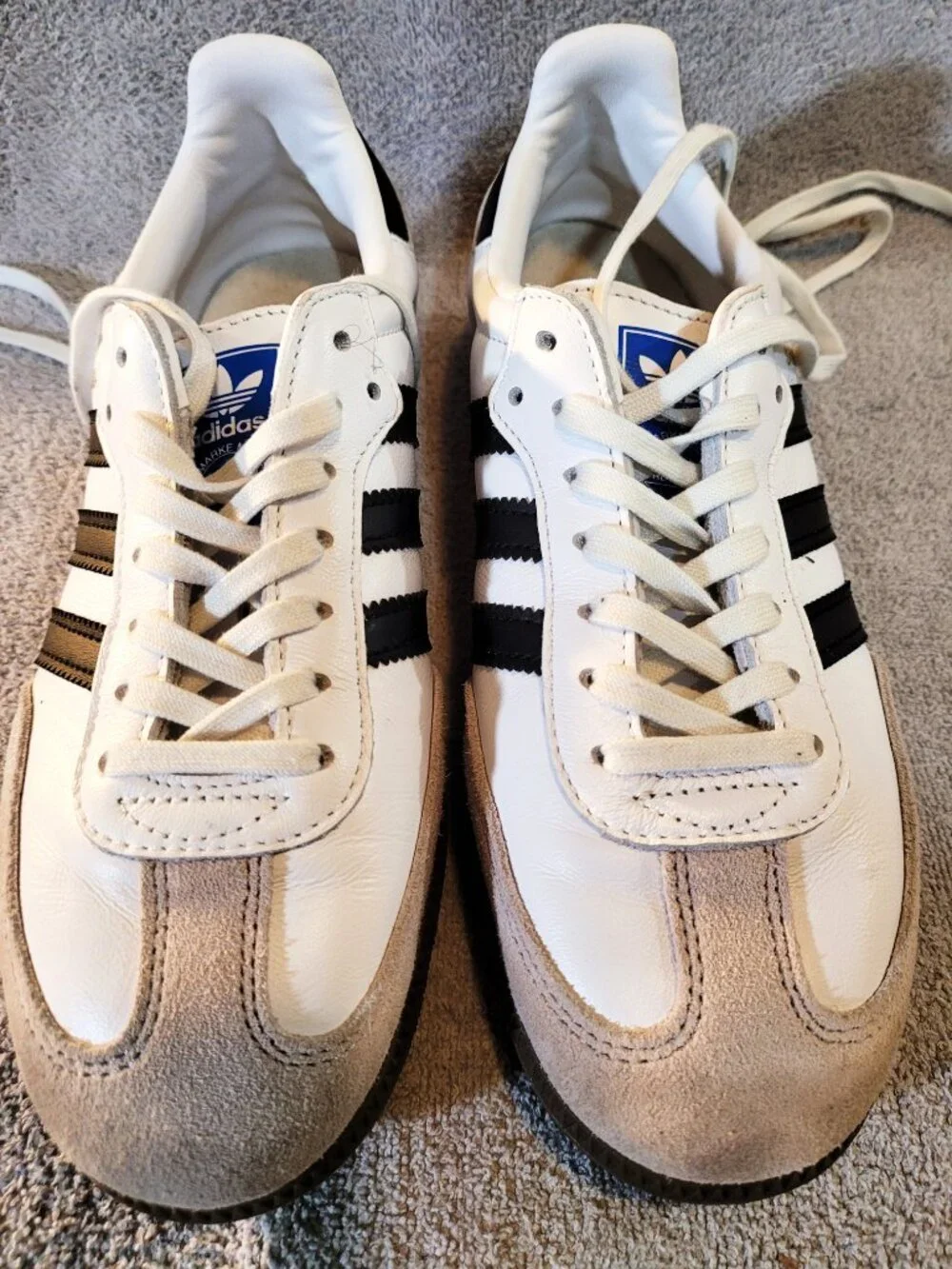 Adidas Samba OG White Black Gum Sneakers IE3675 Youth Big Kids Size 5.5 (#1781)